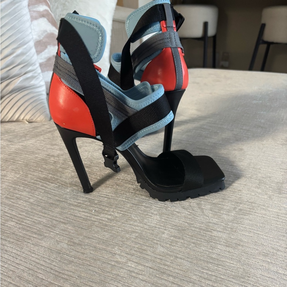 Stylish Red and Black Women's Heels